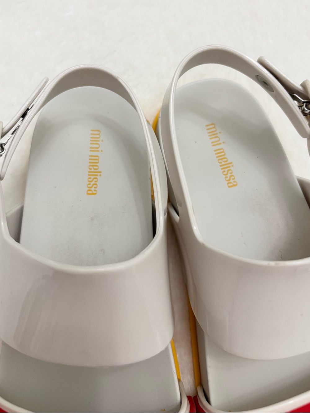 Mini Melissa Mel Cosmic Rainbow Strap Buckle Jelly Beach Sandal Girls Size 2Y - Picture 5 of 9